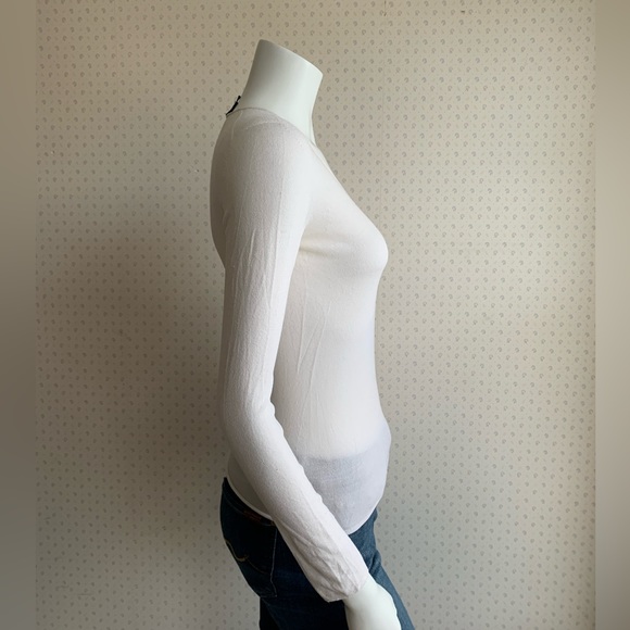 Giorgio Armani Cream Beige Thin Lightweight Sweater Top sz 42 PW3 - Picture 2 of 6